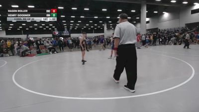 110 lbs Cons. Rd Of 32 - Henry Goodner, Hawkeye Wrestling Academy vs Hagen Roller, Borger Wrestling Club