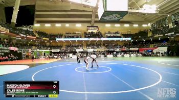 103 lbs Cons. Round 2 - Caleb Rowe, Student Wrestling Development Program vs Maxton Glover, Ketchikan High School