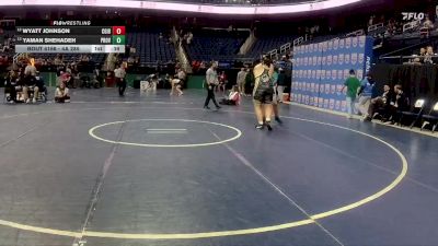 4A 285 lbs Cons. Round 1 - Wyatt Johnson, Cardinal Gibbons vs Yaman Shehadeh, Providence High School