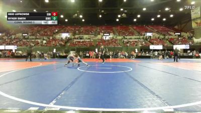 61 lbs Cons. Round 2 - Ryker Smith, Forsyth Wrestling Club vs Reid LeProwse, Mine Yard Dogs Wrestling Club