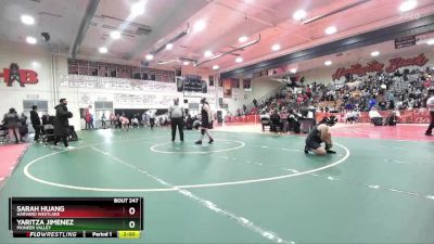 170 lbs Champ. Round 2 - Yaritza Jimenez, Pioneer Valley vs Sarah Huang, Harvard Westlake