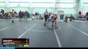 120 lbs Round 3 (8 Team) - Donovan Gunn, NCWAY vs Evan Roque, Rednose