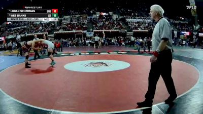 Semifinal - Wes Banks, Lincoln County (Eureka) vs Logan Scherman, Baker