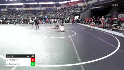 92 lbs Semifinal - Ayden Harned, Odessa Youth Wrestling Club vs Jake Condray, Ogden's Outlaws Wrestling Club