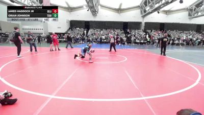 87-J lbs Semifinal - Jared Haddock Jr, Delaware vs Orian Johnson, Teaneck Wrestling