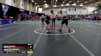 285 lbs Quarterfinals (8 Team) - Miles Putnam, Twin Loup vs Brighton Hergott, Thayer Central