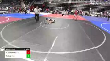 54 lbs Quarterfinal - Oscar Hernandez, Gering WC vs Weston Ekle, Team Alaska