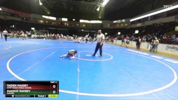 63 lbs Cons. Round 2 - Maddox Ramsey, Sunkids vs Taiden Massey, Camp Verde Middle School