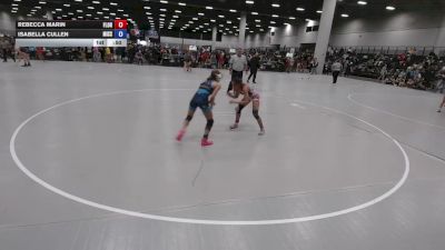 100 lbs Cons. Rd Of 16 - Rebecca Marin, Florida vs Isabella Cullen, Missouri