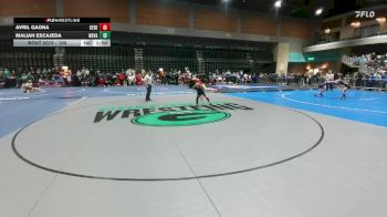 100 lbs Champ. Round 2 - Avril Gaona, Ceres vs Maliah Escajeda, North Valley