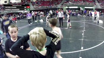 65 lbs Cons. Round 2 - Barrett Peasinger, The Best Wrestler vs Rayden Starke, Gordon/Rushville Jr. Wrestling