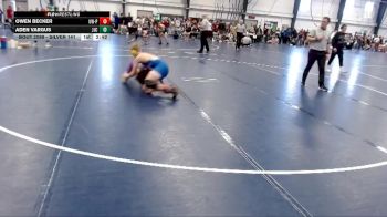 Silver 141 lbs Cons. Round 1 - Aden Vargus, Joliet Junior College vs Owen Becker, Wisconsin-Platteville