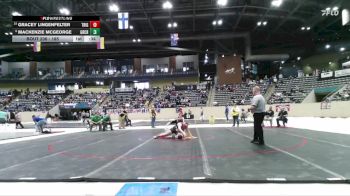 185 lbs Cons. Round 2 - Gracey Lingenfelter, Trigg County vs Mackenzie McGeorge, Great Crossing