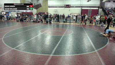 138 lbs Cons. Sub-quarters - Jacob Williams, Pinnacle Wrestling Club vs Derek Miner, Westfield Razorbacks Wrestling