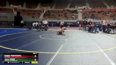 D4-120 lbs Quarterfinal - Zach Wene, Arizona Lutheran HS vs Mario Fernandez, Willcox