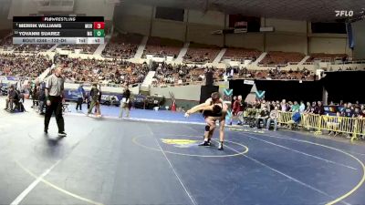 132-D4 Cons. Semi - YOVANNI SUAREZ, Mogollon High School vs Merrik Williams, Morenci High School