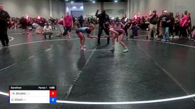 100 lbs Semifinal - Katherine Brooks, Florida vs Camdyn Elliott, WELL Trained