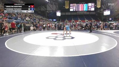 100 lbs Quarters - Krislynn Martinez, KS vs Vivienne Popadiuc, NM