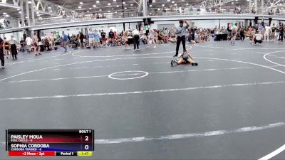 57 lbs Semis (4 Team) - Paisley Moua, Full Circle vs Sophia Cordoba, Cordoba Trained