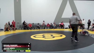 55 lbs Round 5 (6 Team) - Jaxton Wirick, Team Atomic vs Michael Pannorfi, The Outsiders Wrestling Club