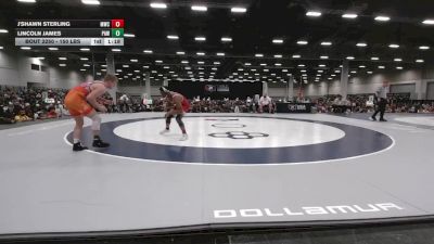 150 lbs Semis - Lincoln James, Panther Amateur Wrestling vs J'Shawn Sterling, MWC Wrestling Academy