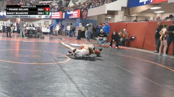 G - 120 lbs Cons. Round 3 - Prairie Sellars, Browning (Girls) vs Bailey Billmayer, Chinook (Girls)