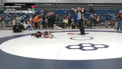 49 lbs 3rd Place Match - James Lambertson vs Myles Uhl, East Noble TUF Wrestling