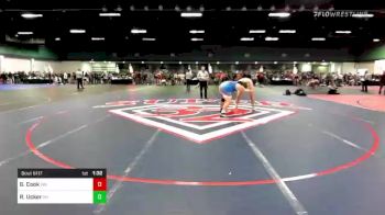 285 lbs Round Of 16 - Gage Cook, WA vs Riley Ucker, OH