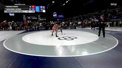 132 lbs Cons. Rd Of 16 - Nathan Rioux, IN vs Geronimo Rivera, UT