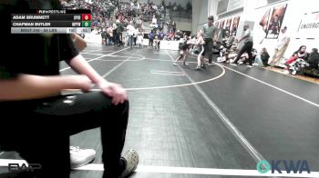 55 lbs Consolation - Adam Brummett, Sperry Wrestling Club vs Chapman Butler, Mannford Pirate Youth Wrestling