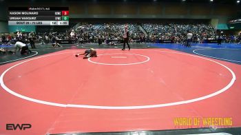 73 lbs Round Of 16 - Kason Molinaro, Rising Sun Wrestling Club vs Urijah Vasquez, Elite Force Wrestling Club