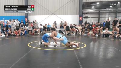 195 lbs Rr Rnd 9 - Caden Krueger, Michigan Premier Blue - BHS vs Daniel Vargas, Gold Medal WC - BHS