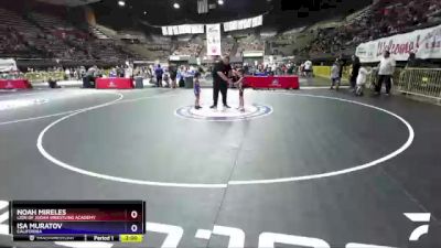 45 lbs Semifinal - Noah Mireles, Lion Of Judah Wrestling Academy vs Isa Muratov, California