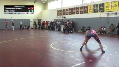 149 lbs Cons. Round 4 - Davrius Gutierrez, Fresno City College vs Levi Hicks, Shasta College