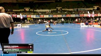 133 lbs Finals (2 Team) - Brendan Ferretti, United States Naval Academy vs Derrick Cardinal, South Dakota State