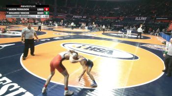 2A 120 lbs Champ. Round 1 - Jaxon Ferguson, Chatham (Glenwood) vs Eduardo Vences, Burlington (Central)