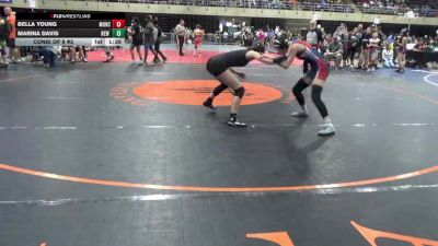 118 lbs Consi Of 8 #2 - Bella Young, Muncy vs Marina Davis, New Woodstock