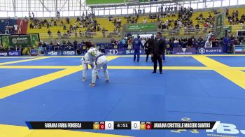 Janaina Cristielle Macedo Santos vs Fabiana Faria Fonseca 2025 Brasileiro Jiu-Jitsu IBJJF