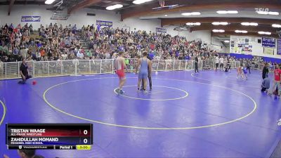 165 lbs Cons. Round 2 - Tristan Waage, All-Phase Wrestling vs Zahidullah Momand, McDaniel High School