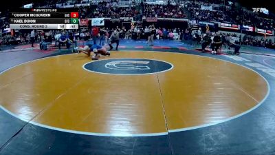 AA - 150 lbs Cons. Round 2 - Kael Dixon, Great Falls CMR vs Cooper McGovern, Gallatin (Bozeman)