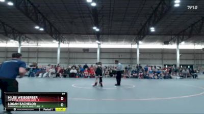 97 lbs Round 2 (4 Team) - Miles Weisgerber, Homedale Wrestling Club vs Logan Bachelor, Grangeville Youth Wrestling