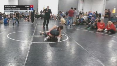 155 lbs 3rd Place - Beatrice Land, PA West Black - GK12E vs Victoria Alvarado, The U - GK12E