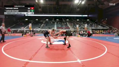 4A-190 lbs Quarterfinal - Lukas Balfanz, Campbell County vs Michael Swan, Natrona County