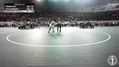 G6A-155 lbs Champ. Round 1 - Mya Dobrinski, EDMOND NORTH-Girls vs Rowen Hull, Sand Springs-Girls