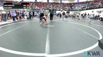 43 lbs Round Of 16 - Tate Compton, Watonga Youth Wrestling vs Ellis Jerry, Rough Riders