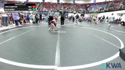 43 lbs Round Of 16 - Tate Compton, Watonga Youth Wrestling vs Ellis Jerry, Rough Riders