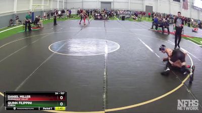 157 lbs Quarterfinal - Quinn Filippini, Eureka vs Daniel Miller, Pahranagat Valley