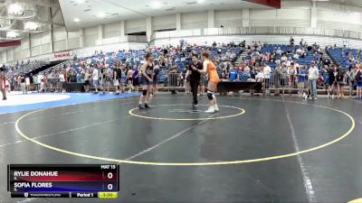 130 lbs Cons. Round 2 - Rylie Donahue, IL vs Sofia Flores, IL