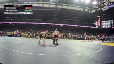 D2-175 lbs Quarterfinal - Brock Foster, Charlotte vs Seth Harvey, Lowell