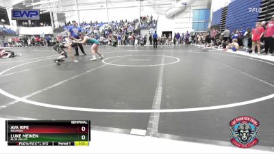 110 lbs Semifinal - Ava Rife, Palmyra vs Luke Meinen, Blue Valley